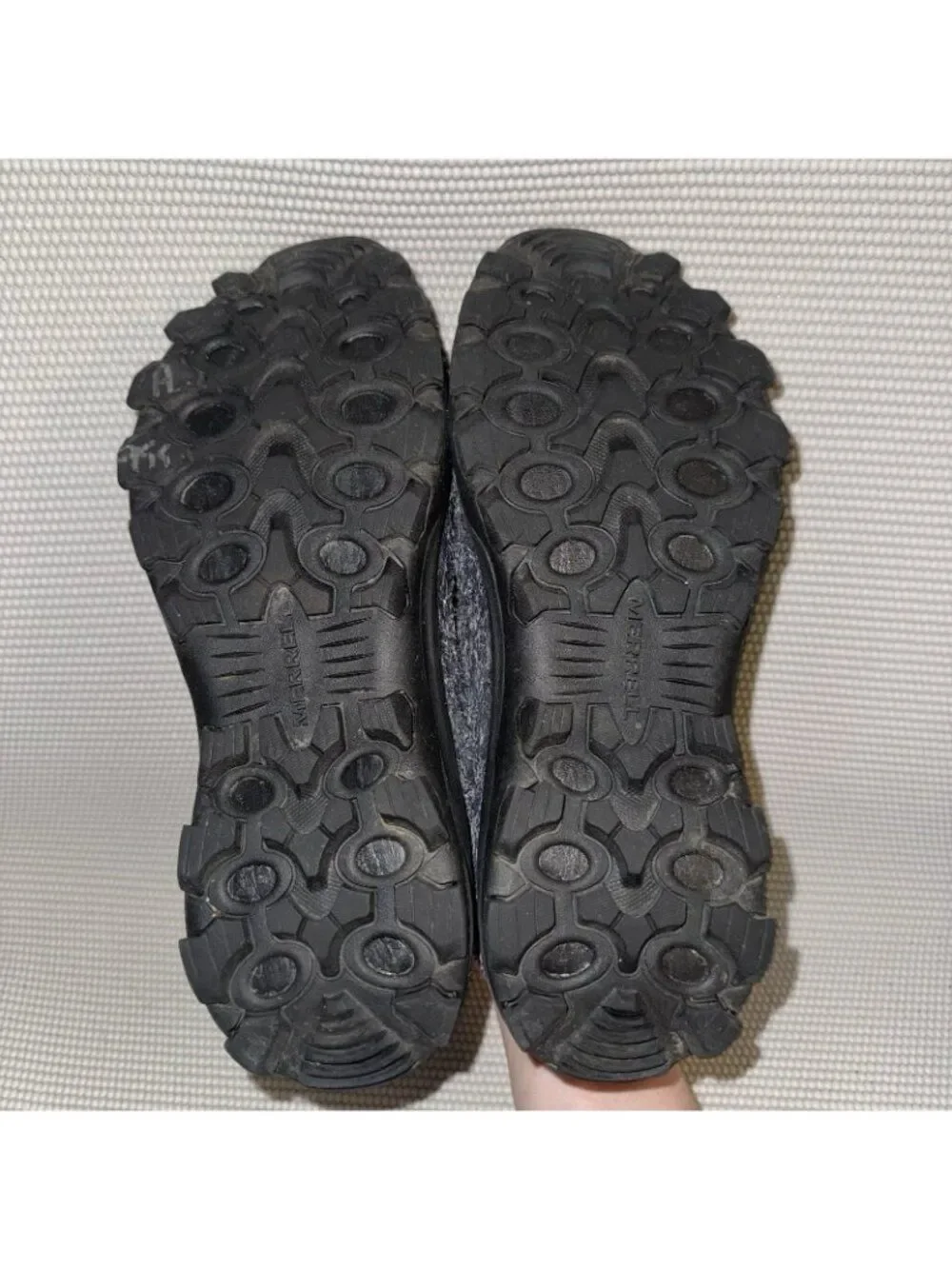 Merrell Winter Moc 3 Black Oyster Leather Outdoor Slip-On Shoes Womens Size 9.5